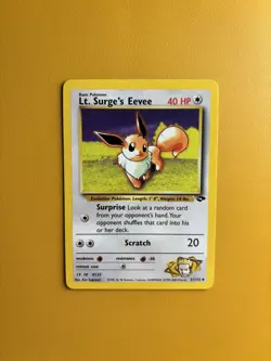Lt. Surge Eevee | 51/132 | Gym Challenge | Pokemon TCG NM Condition - Image 1