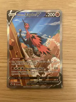 Pokemon Galarian Zapdos V Ultra Rare Full Art Holo 174/198 Chilling Reign - Image 1