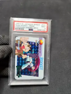 1999 Pokemon PSA 9 MINT Bandai Carddass Series 5 PRISM HOLO Team Rocket #157 - Image 2