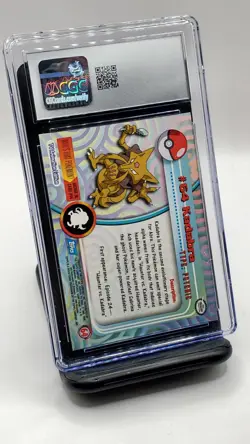 Kadabra - Pokemon Topps Series 1 First Print/Rainbow Foil Near Mint+ (CGC 7.5) - Image 3