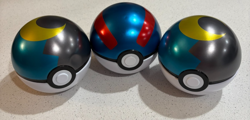 Pokemon Moon Ball Tin D25 Lot of 3 - 2 Moon Balls & 1 Great Ball - EMPTY - Image 1