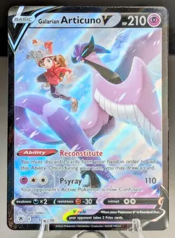 Pokemon Galarian Articuno V TG16/TG30 Astral Radiance Trainer Gallery NM - Image 1