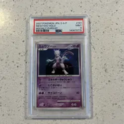 PSA 9 Mewtwo DPBP 181 Moonlit Pursuit Holo Rare Japanese Pokemon - Image 1