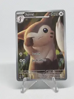 2025 Pokemon Journey Together Furret Illustration Rare 168/159 IR - Image 1
