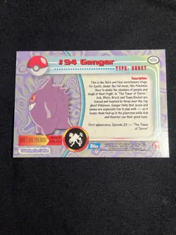 2000 Topps Pokemon TV Animation Edition Series 2 Foil #94 Gengar - Image 3