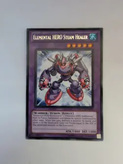 Yugioh Elemental HERO Steam Healer LCGX-EN051 Unlimited Silver Foil Rare - NM - Image 1