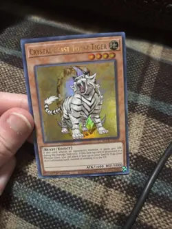 Yu-Gi-Oh! Crystal Beast Topaz Tiger BLCR-EN050 1st Edition Ultra Rare - Image 1