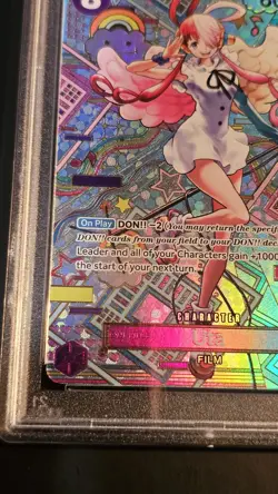 Bandai One Piece CCG Uta OP02-120 Awakening Foil Alt Art PSA 10 - Image 3
