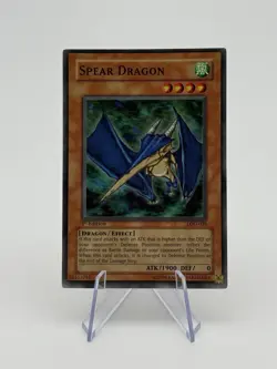 Spear Dragon LOD-035 Lightly Played LP Super Holo Rare 1st Edition Yugioh Card - Image 1
