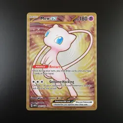 Mew ex 205/165 Gold Metal Pokemon Promo 151 Ultra Premium Collection Card - Image 1