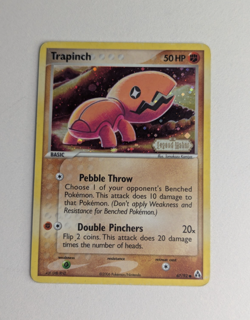 Pokemon Card - Trapinch Legend Maker 67/92 Common Reverse Holo Stamped HP - Image 1