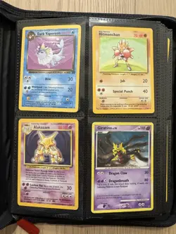 Pokemon WOTC TCG Vintage and Modern cards in binder including Jumbo cards - Image 1