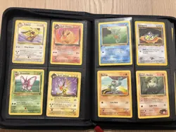 Pokemon WOTC TCG Vintage and Modern cards in binder including Jumbo cards - Image 2