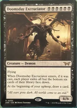 MTG Duskmourn Doomsday Excruciator Rare Near Mint Magic the Gathering Card - Image 1