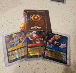 Disney Lorcana Magical Places Stitch Rapunzel Donald Duck EPCOT Promo Cards Set - Image 1