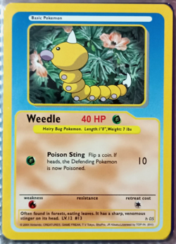Funskool Pokemon Weedle Card 2004 - Image 1