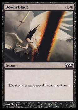 MTG Magic the Gathering Doom Blade (95/256) Magic 2012 LP - Image 1