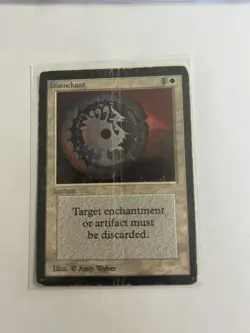 Disenchant Magic mtg Heavy Play, BETA - Image 1