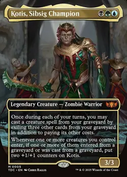 x1 Kotis, Sibsig Champion - Borderless M MTG Commander: Tarkir: Dragonstorm M/NM - Image 1