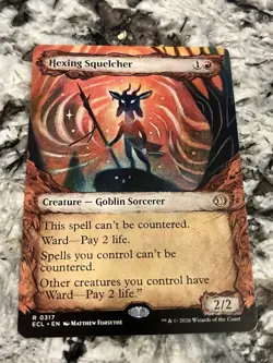 Hexing Squelcher (Showcase) - 317 - ECL - NM - MTG Magic the Gathering - Image 1