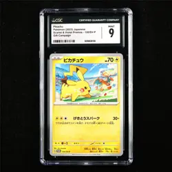 CGC 9 MINT 2023 Pokemon JPN Pikachu 120/SV-P PROMO - Image 1