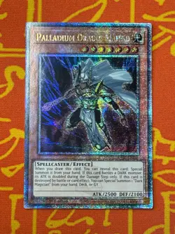 YUGIOH PALLADIUM ORACLE MAHAD QUARTER CENTURY SECRET RARE 1ST NM RA03-EN266 - Image 1