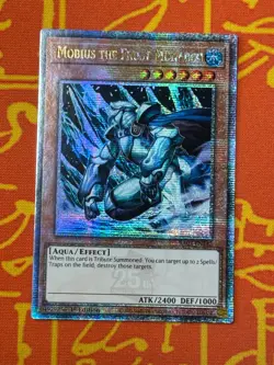 YUGIOH MOBIUS THE FROST MONARCH QUARTER CENTURY SECRET RARE 1ST NM RA03-EN142 - Image 1