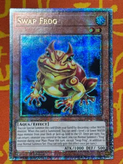 YUGIOH SWAP FROG QUARTER CENTURY SECRET RARE NEAR MINT RA03-EN005 - Image 1