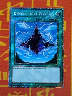 YUGIOH DIMENSIONAL FISSURE PLATINUM SECRET RARE 1ST EDITION NM RA03-EN163 - Image 1