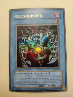 Relinquished SDP-001 Ultra Rare 1st Edition Yu-Gi-Oh! MP - Image 1