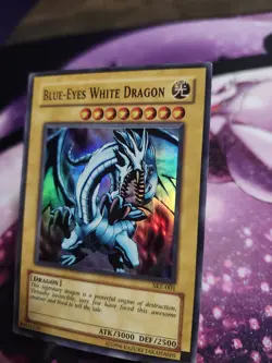 YUGIOH • BLUE-EYES WHITE DRAGON • SUPER RARE • SKE-001 - Image 3