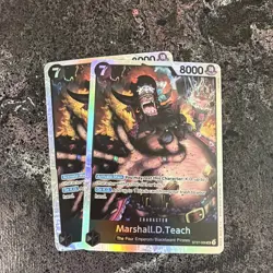 Marshall.D.Teach One Piece TCG Blackbeard Starter Deck ST27 X2 cards - Image 1
