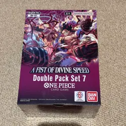ONE PIECE DOUBLE PACK SET 7 DISPLAY A FIST OF DIVINE SPEED ENG DP07 OP11 - Image 1