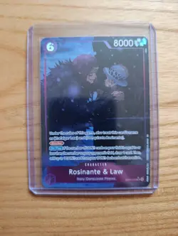 One Piece CCG Rosinante & Law EB04-038 Alt Art SR The Azure Sea's Seven Eng NM - Image 1