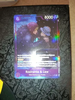 One Piece CCG Rosinante & Law EB04-038 Alt Art SR The Azure Sea's Seven Eng NM - Image 3