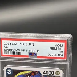 2023 One Piece Japanese Ulti, #OP04043, Kingdoms of Intrigue PSA 10 - Image 2