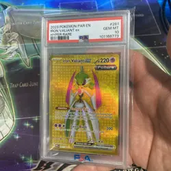 2023 Pokemon Iron Valiant ex Hyper Rare GEM MT 10 PSA Graded Card 261/182 - Image 2