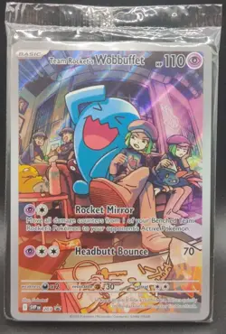 Team Rocket's Wobbuffet 203 Sv: Scarlet & Violet Promo Cards Holo Sealed NM - Image 1