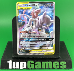 Mewtwo & Mew GX SM191 Sm Holo LP Awesome Card! - Image 1