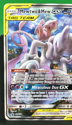 Mewtwo & Mew GX SM191 Sm Holo LP Awesome Card! - Image 4