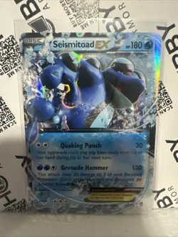 Seismitoad EX - 20/111 - Pokemon TCG Furious Fists XY Ultra Rare Card 2014 - Image 1