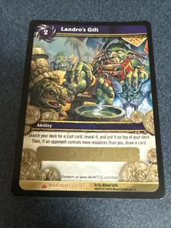 World of Warcraft ( WOW ) CCG Landro's Gift - Wrathgate Loot Card - Unscratched - Image 4
