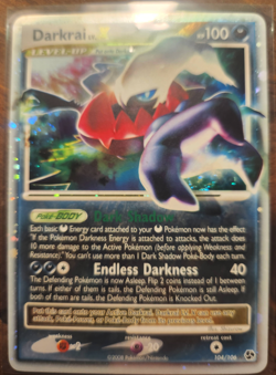Darkrai Lv.X Holo Rare 104/106 2008 Great Encounters Pokemon Card RETIRED - Image 3