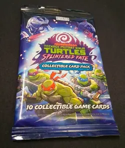 TMNT Splintered Fate Collectible Card Pack 10 Collectible Game Card Nickelodeon - Image 1
