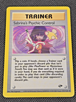 Gym Challenge #121/132 Sabrina's Psychic Control LP Pokemon Card -- L4 - Image 1