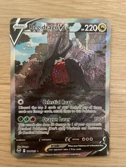 Regidrago V Alternate Art 184/195 Sword & Shield Silver Tempest Pokemon Card - Image 1