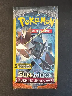 Burning Shadows 3 Card Booster Pack Pokemon TCG Brand New Sealed Exclusive Rare - Image 1