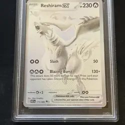 Pokemon TCG Reshiram EX White Flare Holo Card 173/086 SV PSA 9 Mint - Image 3