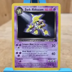 Pokemon Dark Alakazam TCG Team Rocket 18/82 Non-Holo Card Near Mint - Image 1