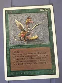 Magic the Gathering MTG Unlimited Cockatrice LP+ (Beta Bob) - Image 1